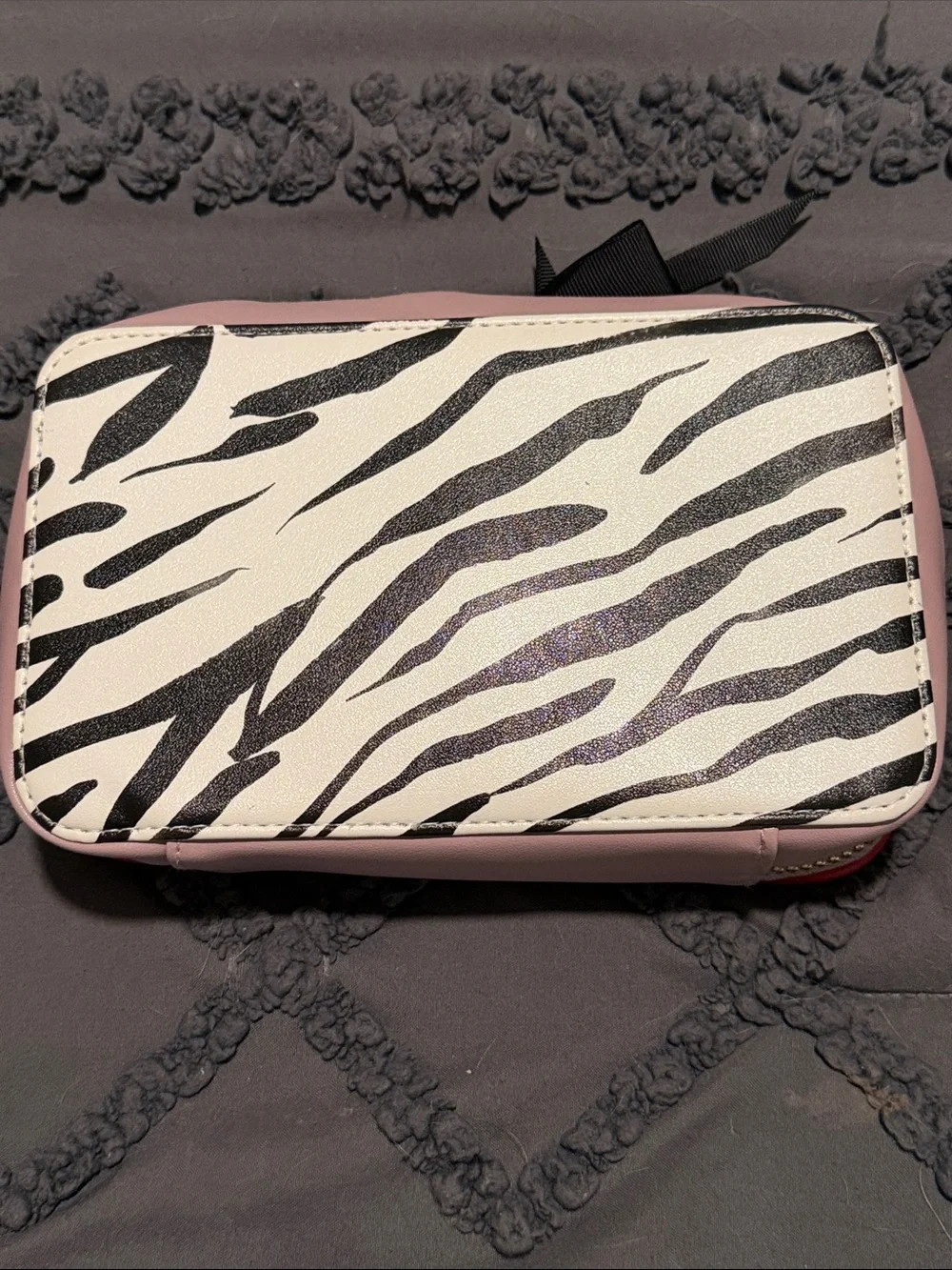 Trish McEvoy Zebra Print Cosmetic Case